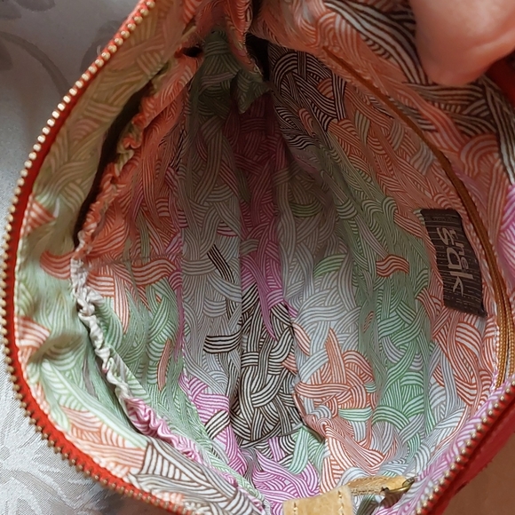 TheSAK LeatherCrossbody•Lt.Buckskin•Dk Coral•Brown - Picture 10 of 14